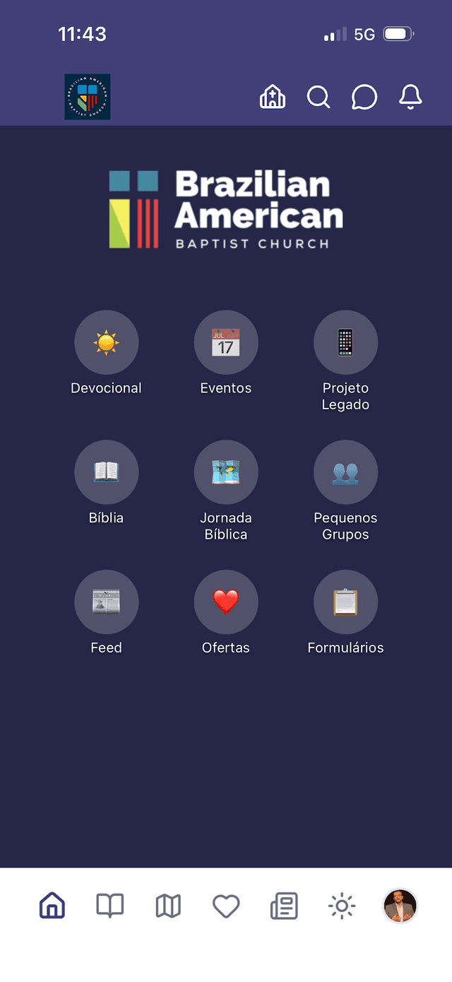 A branded church app